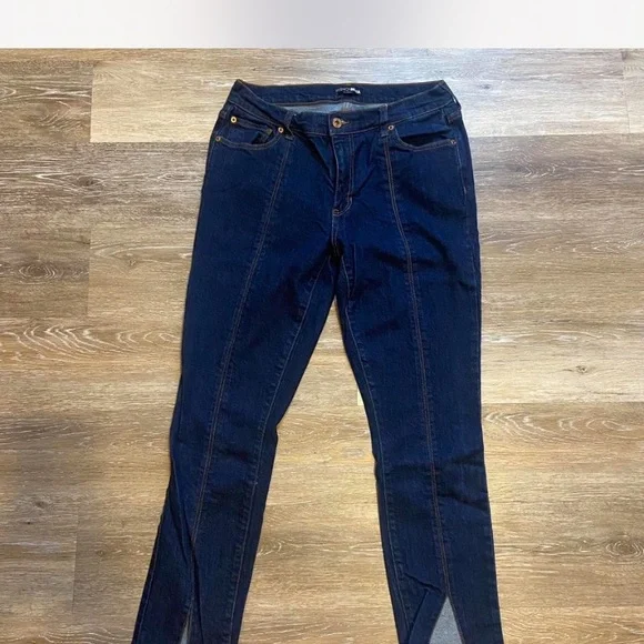 Fashion Nova Midnight Blue Ankle Jeans - Picture 5 of 6